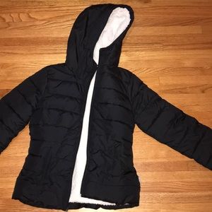 Black puffer jacket